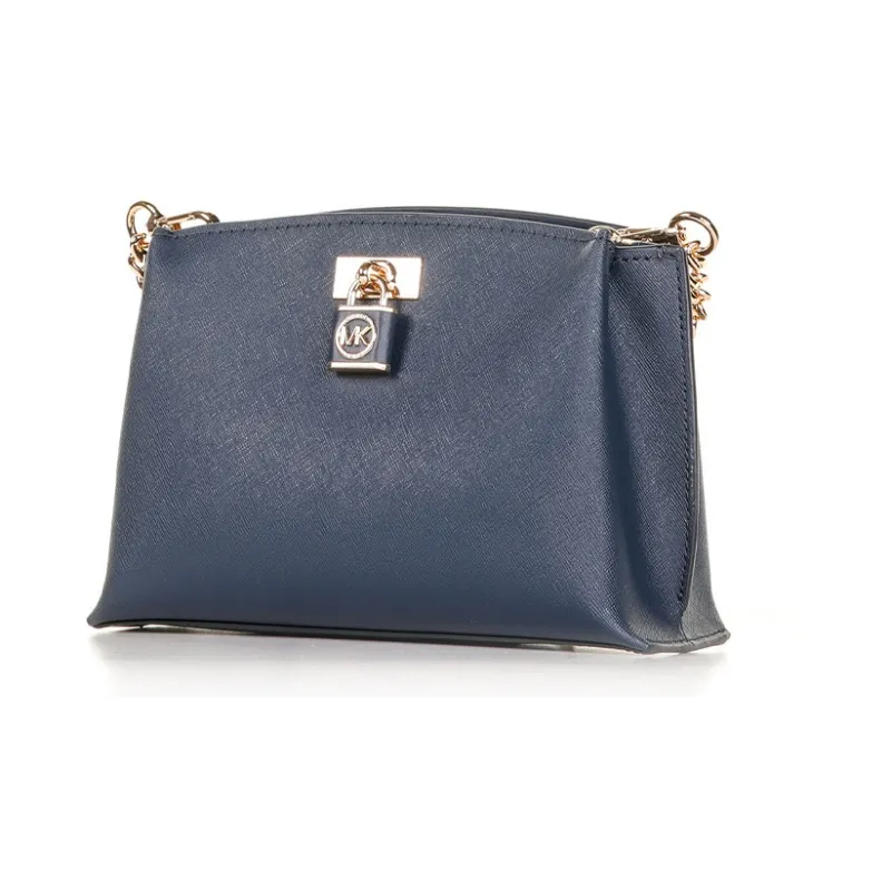MICHAEL KORS Cow Leather Crossbody Bag, Shoulder Bag Women's Blue-2