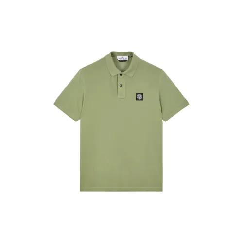 STONE ISLAND Polo Shirts Unisex Turquoise Color