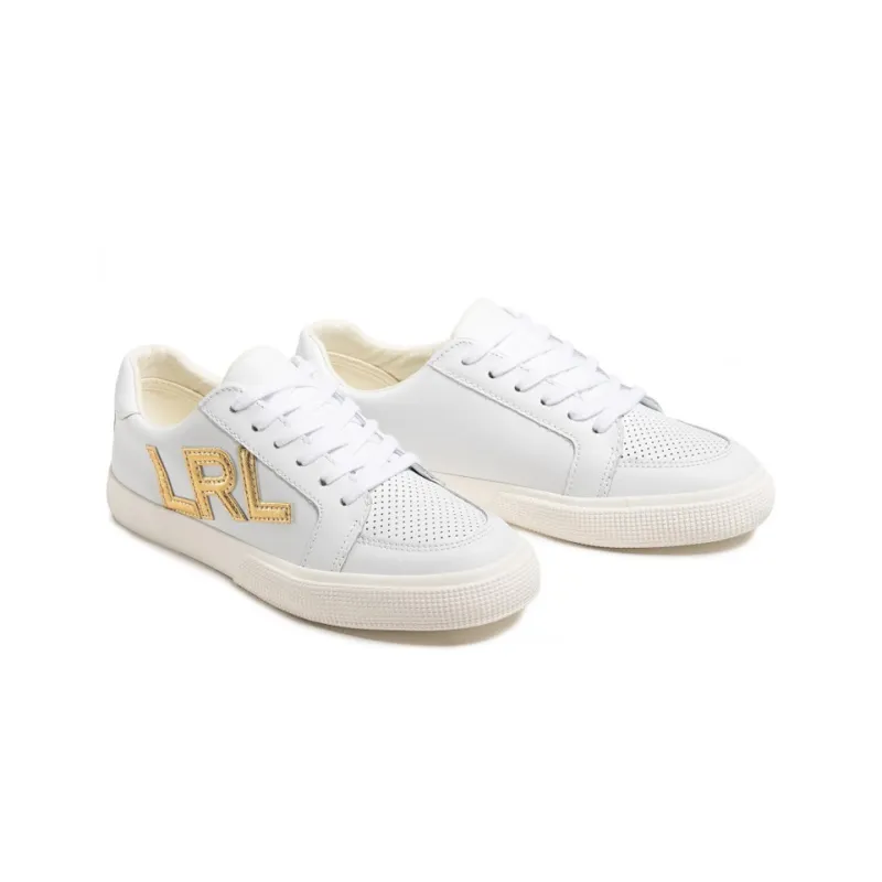 Polo Ralph Lauren Low-Top Stylish Skateboarding Shoes Women's White-3