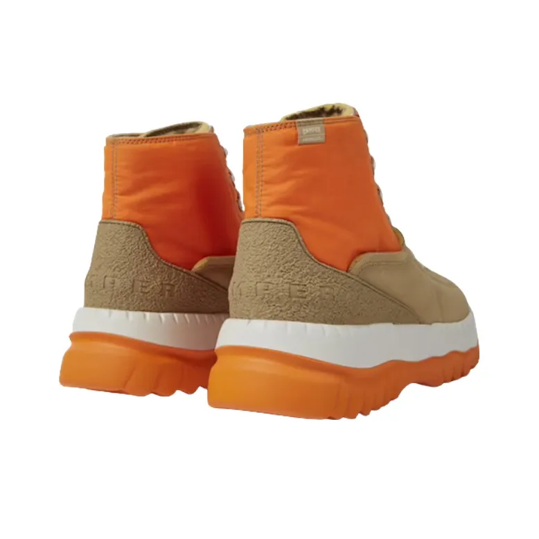 CAMPER Tei High-Top Sports Casual Shoes Men's Beige Orange-2