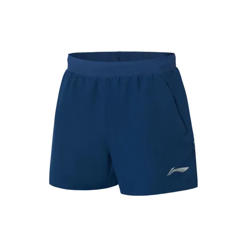 LINING Table Tennis Series Sports Shorts Men Guangdong Blue