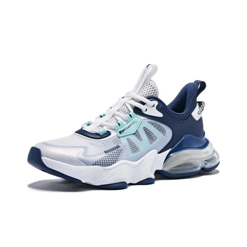 QIAODAN North Pluto 3.0 Cushioned Slip Resistant Low Top Casual Running Shoes Men's Jordan White Dream Blue-2