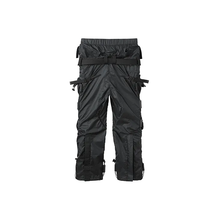 NORVINCY Western Outdoor Trendy Black Warrior Cargo Pants Unisex-2