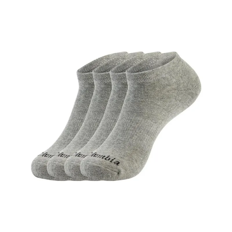 Columbia Ankle Socks Unisex 4 Pack Gray-0