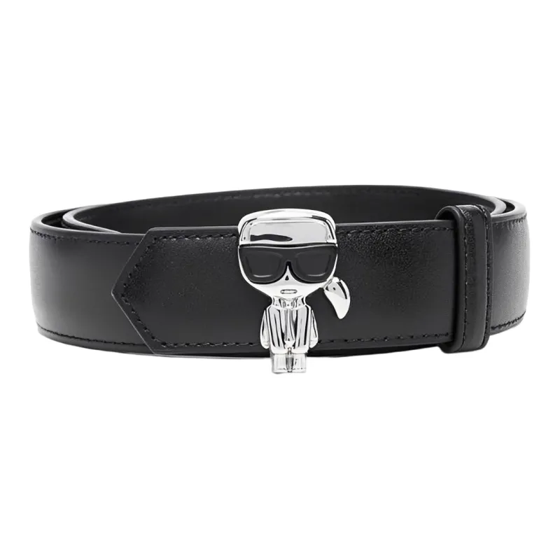 KARL LAGERFELD / Karl Lagerfeld Jeans Leather Belts Women's Black-0