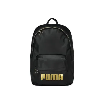 PUMA Fabric Laptop Backpack Regular Unisex Black Gold