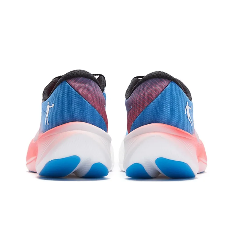QIAODAN F\PB3.0 Cushioned Slip-Resistant Low-Top Running Shoes Men's Red Blue-1