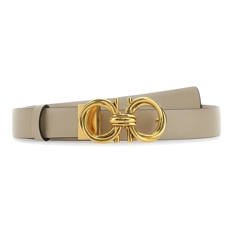 Ferragamo Leather Belts Women's Beige-0