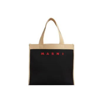 MARNI Polyester One Shoulder Handbags Men's Black/Brown