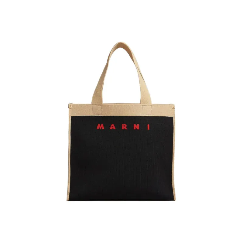 MARNI Polyester One Shoulder Handbags Men's Black/Brown-0