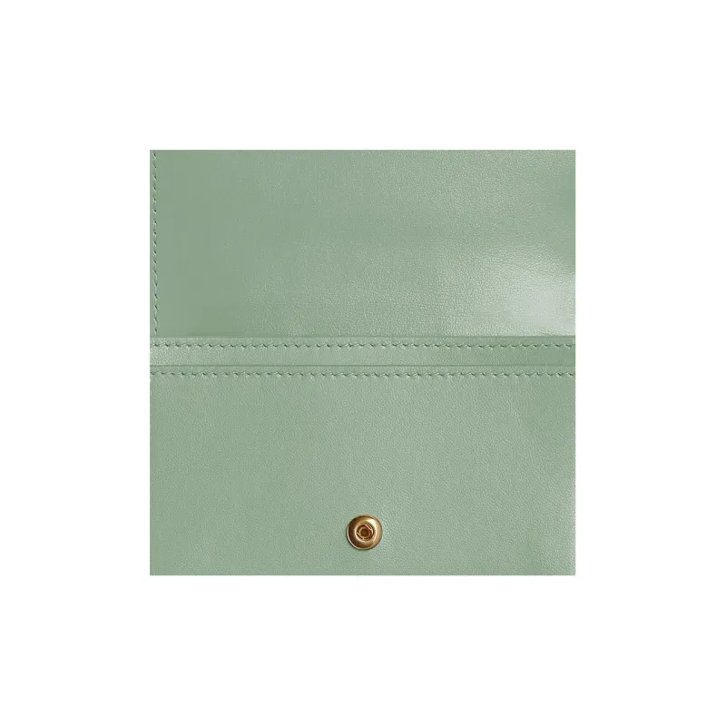 Bottega Veneta Sheepskin Card Holder Women's Green-3