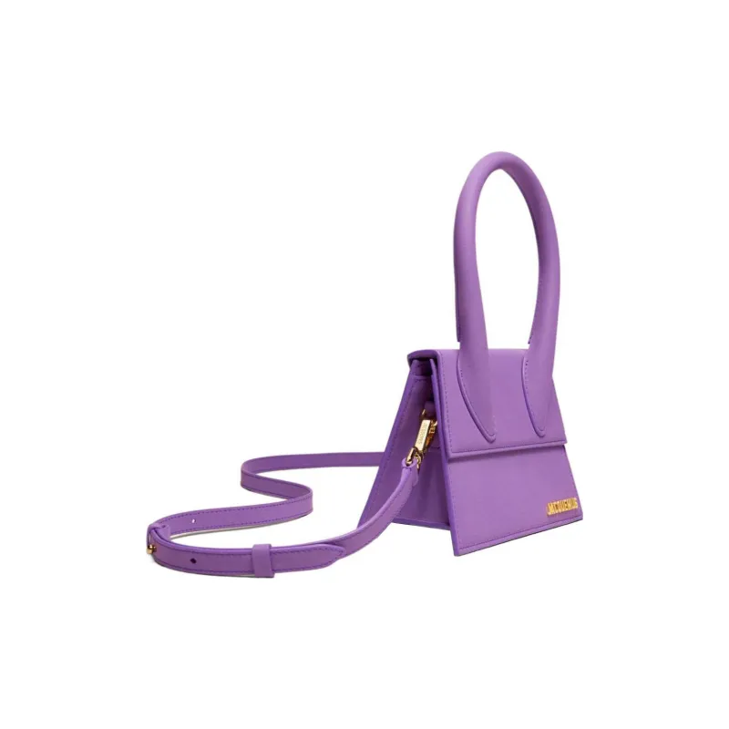 Jacquemus Le Chiquito Cow Leather Shoulder Bag, Crossbody Bag, Handbag Women's Purple-1