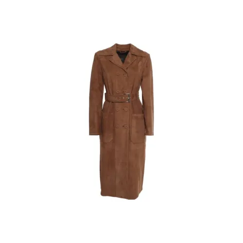 MaxMara Studio Coats Women's Dark Coffee