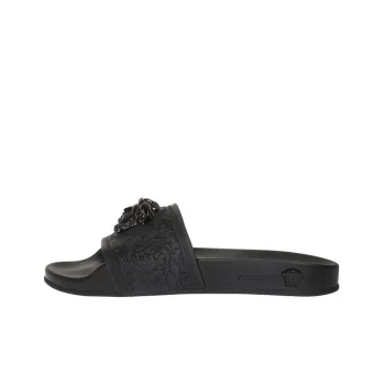 VERSACE Women's Baroque Medusa Slide 'Black'