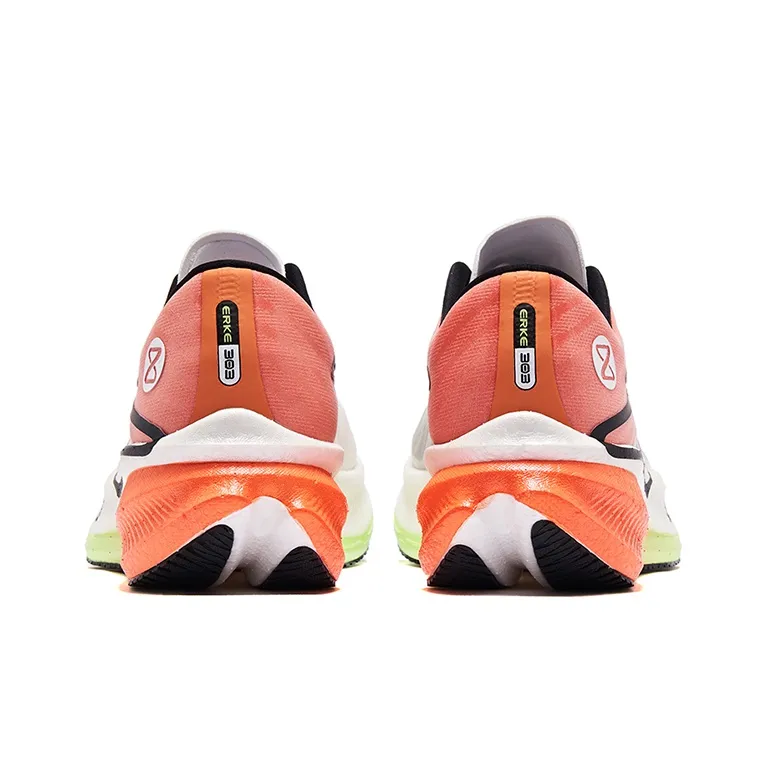 Erke Zhijing 1.0 Cushioning Anti-Slip And Wear-Resistant Coverage Low-Top Running Shoes Men's Neon Orange-3