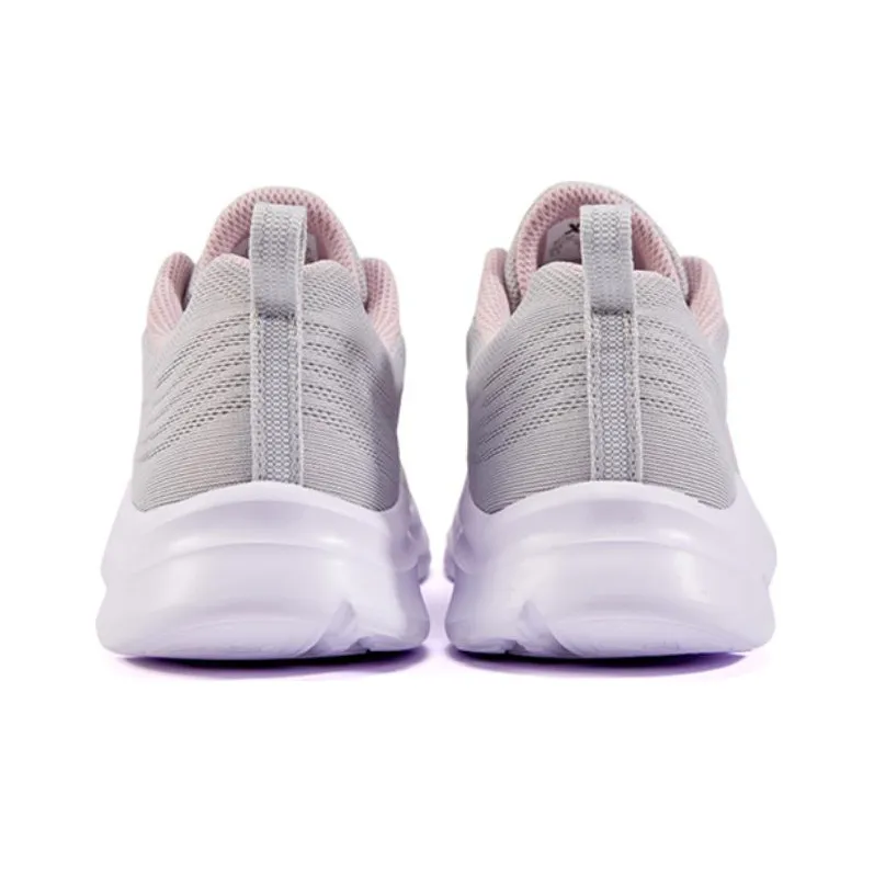 XTEP Breathable Rebound Anti Slip And Wear Resistant Low Top Running Shoes Women's Light Gray-3