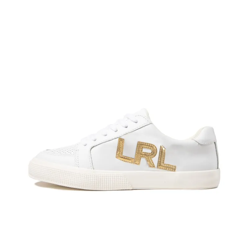 Polo Ralph Lauren Low-Top Stylish Skateboarding Shoes Women's White-0