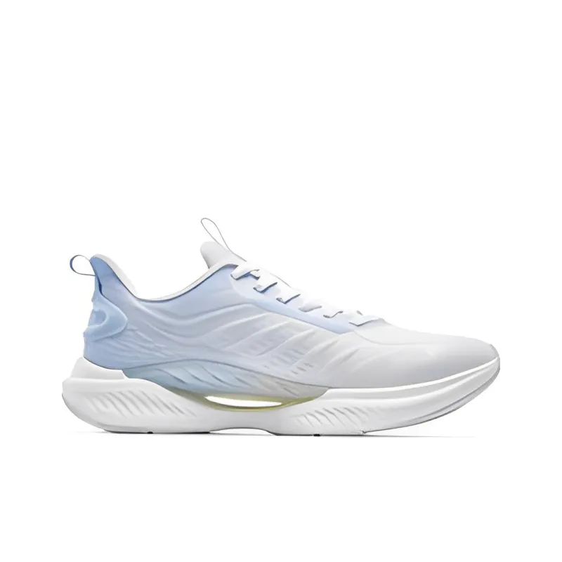 QIAODAN Hydrogen Bomb Cushioning Anti Slip And Wear Resistant Low Top Running Shoes Men's Blue White-1