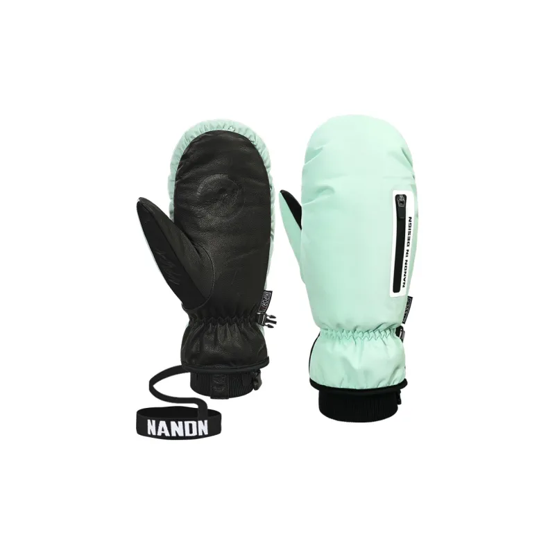 NANDN Ski Gloves Insulated For Cold Weather Anti Slip And Wear Resistant Fingerless Gloves Unisex-3