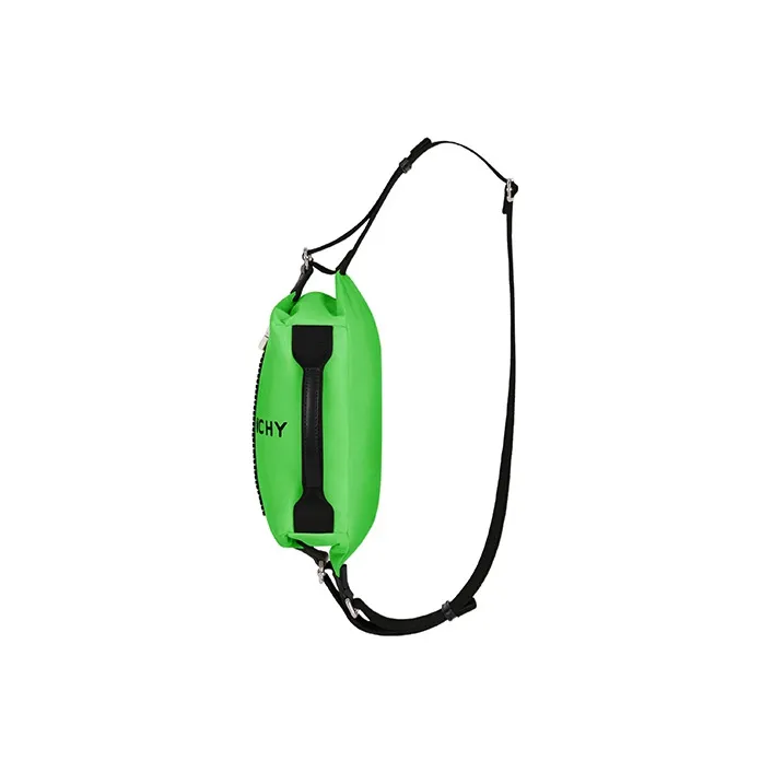 GIVENCHY G-Zip Leather Crossbody Bags Fanny Pack Men's Bright Green-2