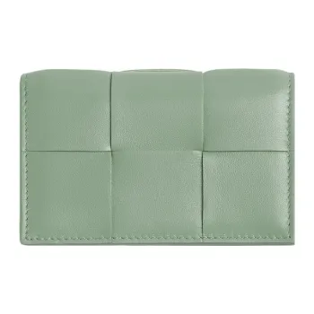 Bottega Veneta Sheepskin Card Holder Women's Green