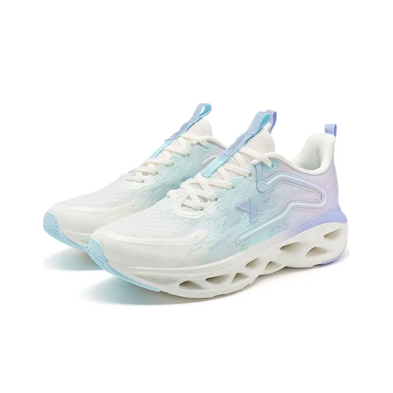 XTEP Shock Absorption Spinning 10.0 Running Shoes Women's Low Top Purple/Blue-2