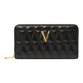 VERSACE Virtus Lambskin Wallet Women's Black
