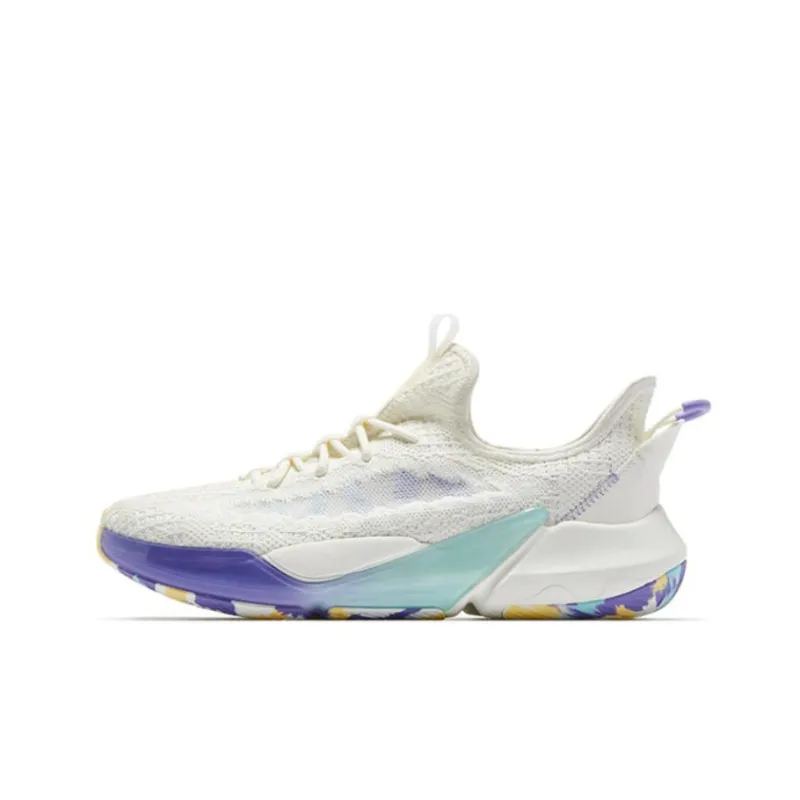 QIAODAN Cushioning Anti-Slip And Wear-Resistant Low-Top Running Shoes Men's White Gray-0
