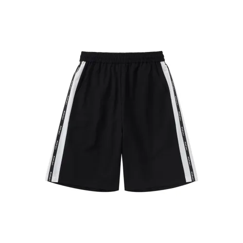 PCLP 2023 Spring Summer Broken Mirror Casual Shorts Unisex Black