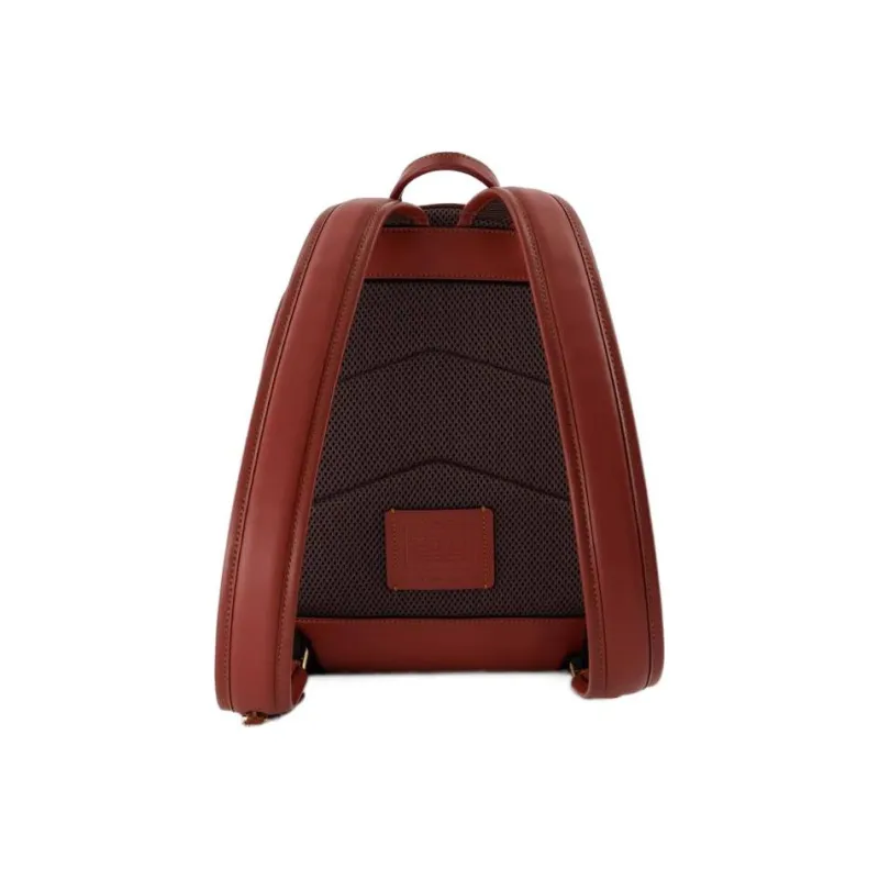 COACH Charter Signature Coated Canvas And Refined Calfskin Backpack Men's Brown-2