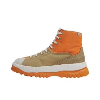 CAMPER Tei High-Top Sports Casual Shoes Men's Beige Orange