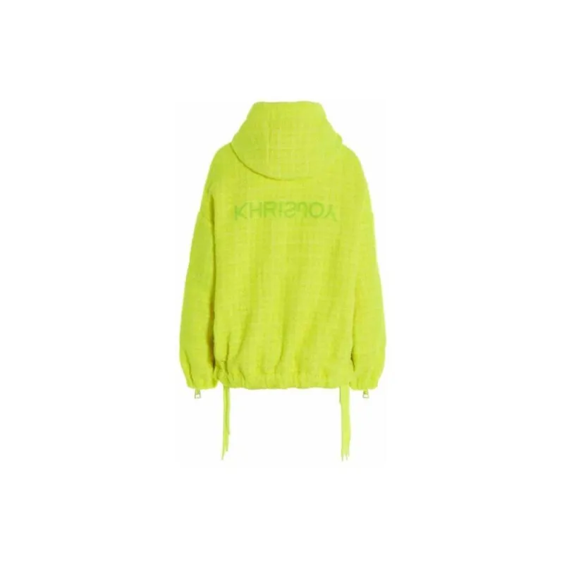 KHRISJOY Chris Tweed Zip-Up Windbreaker Jacket-1
