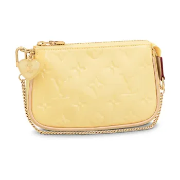 LOUIS VUITTON Mini Pochette Accessories Banana Fizz Yellow
