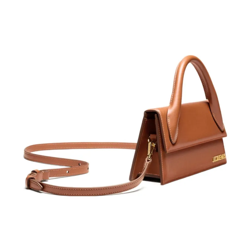 Jacquemus Le Chiquito Cow Leather Shoulder Bag, Crossbody Bag, Handbag Women's Brown-1