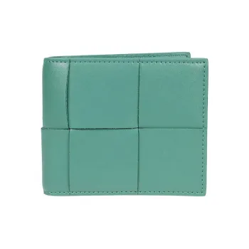 Bottega Veneta Cow Leather Wallet Men's Green