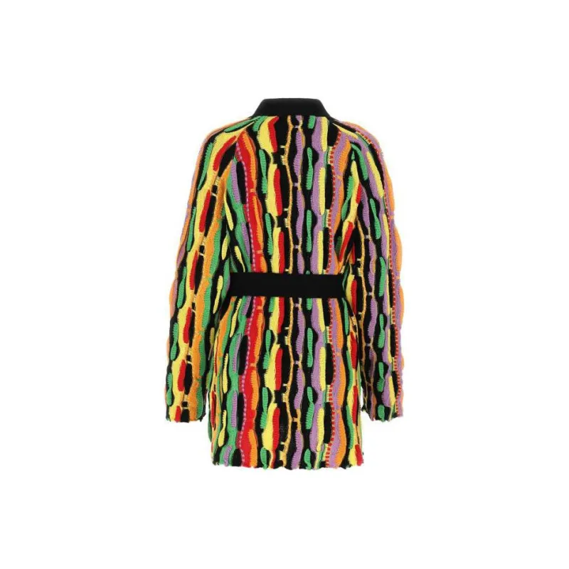 MSGM Belted Waist Knitted Coat-1