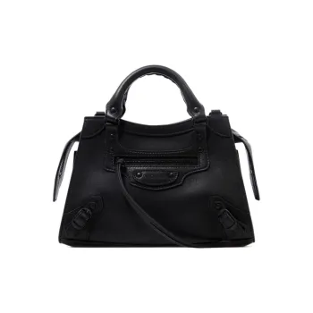 Balenciaga Neo Classic Cow Leather Biker Bag, Handbag, Shoulder Bag, Crossbody Bag Regular Women's Black