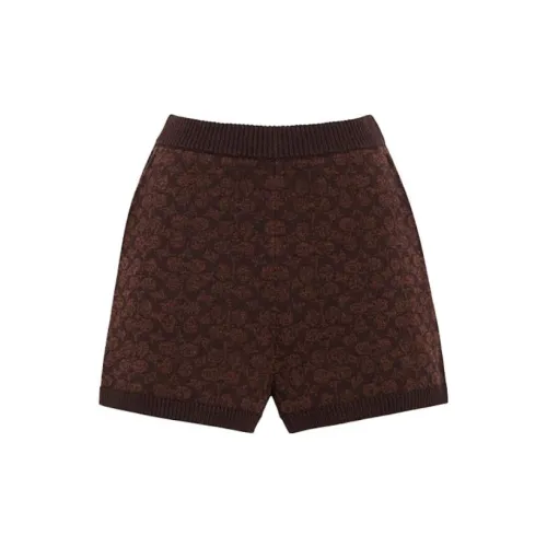 COACH Casual Shorts Women's Brown