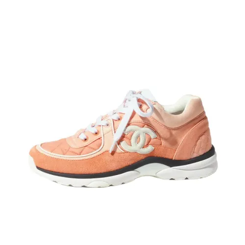 CHANEL Low-Top Casual Shoes Women's Light Orange