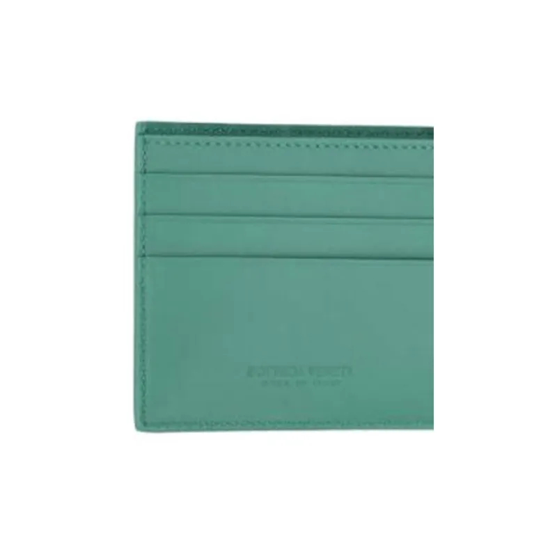 Bottega Veneta Cow Leather Wallet Men's Green-4
