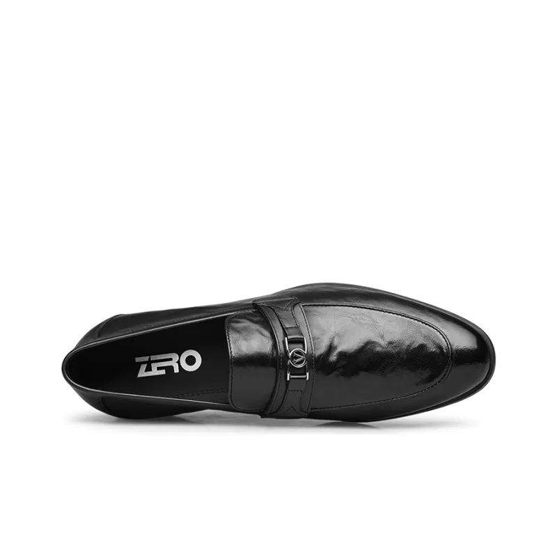 ZRO Dress Shoes Men Low Top Black/Dark Brown-3