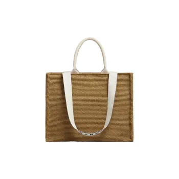 MARNI Raffia With Cotton Tote Bag Shopping Bag Shoulder Bag Handbag Men's Brown