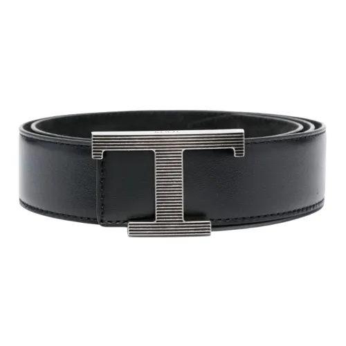 TOD'S Leather Belt Men Black