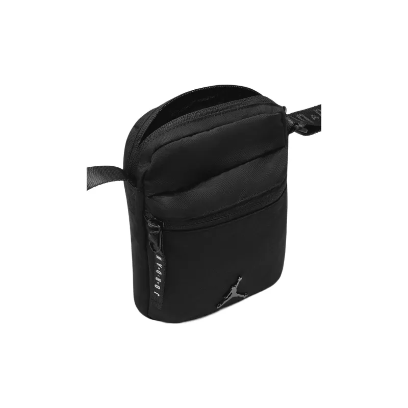 Jordan Cotton Shoulder Bag, Crossbody Bag Regular Unisex Black-3