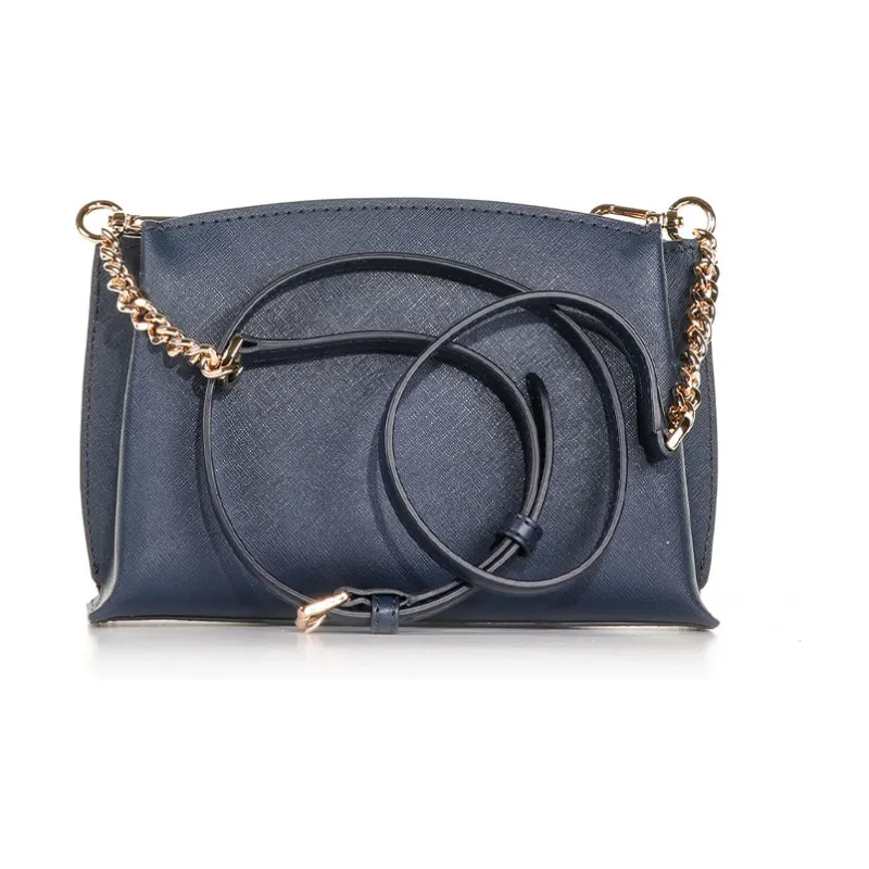 MICHAEL KORS Cow Leather Crossbody Bag, Shoulder Bag Women's Blue-3