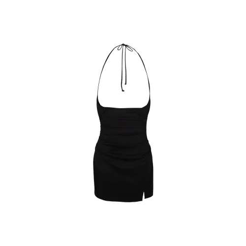 BSEVENI Sleeveless Dresses Women's Black