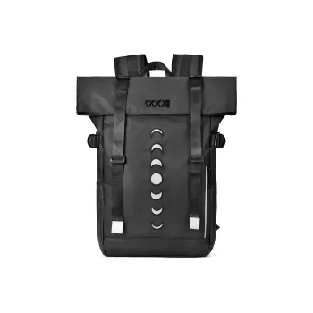 COEXISTENCE Polyester Backpack Large Size Unisex Black