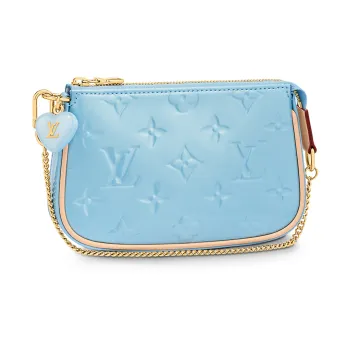 LOUIS VUITTON Mini Pochette Accessories Lillipop Blue