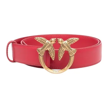 PINKO Love Birds Leather Belt