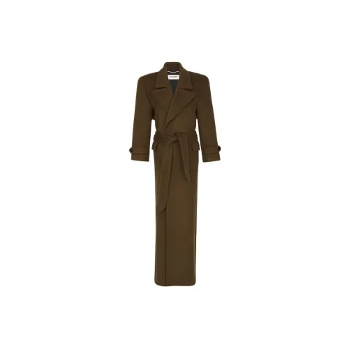 SAINT LAURENT Coats Women's Brown